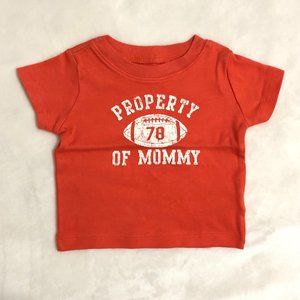 Carter's Property of Mommy Football tee
